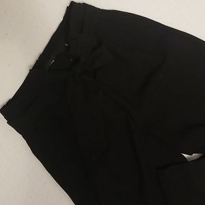 High Rise Ankle PaperBag Pants